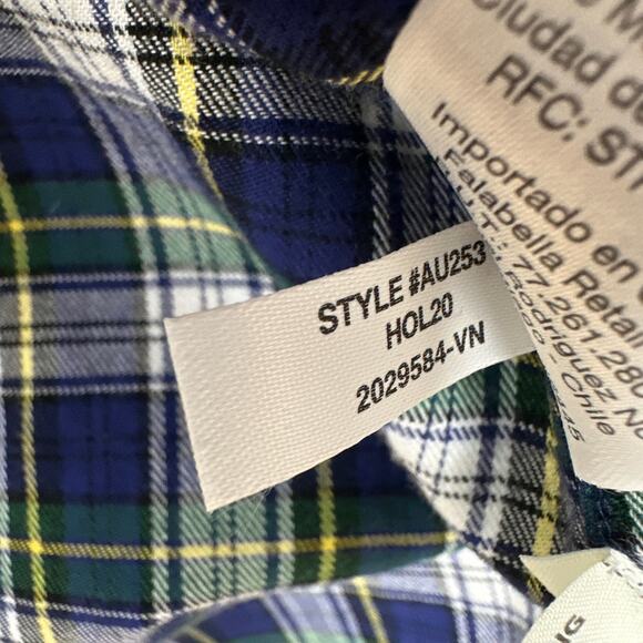 J.Crew Button Down Shirt Plaid Flannel Classic Fit Boyfriend Preppy US 00 NWT - Picture 11 of 14
